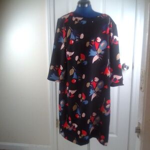 Boden Black Floral Dress